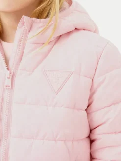 Guess Kurtka puchowa H4BT03 WCFM0 Różowy Regular Fit