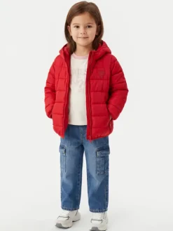Guess Kurtka puchowa H4BT03 WCFM0 Czerwony Regular Fit