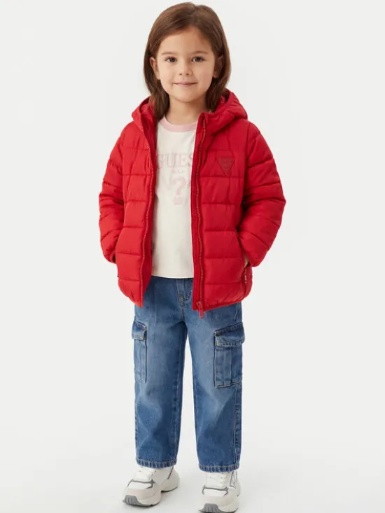 Guess Kurtka puchowa H4BT03 WCFM0 Czerwony Regular Fit