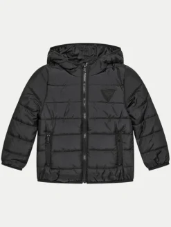Guess Kurtka puchowa H4BT03 WCFM0 Czarny Regular Fit