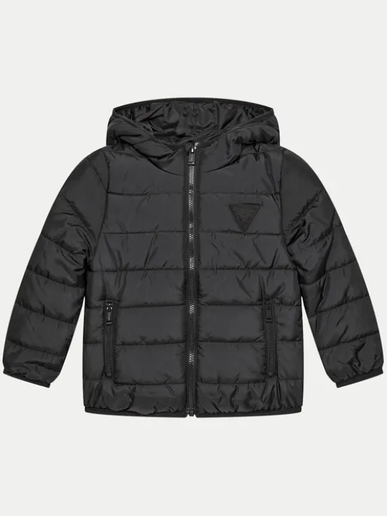 Guess Kurtka puchowa H4BT03 WCFM0 Czarny Regular Fit