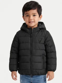 Guess Kurtka puchowa H4BT03 WCFM0 Czarny Regular Fit
