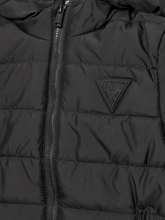 Guess Kurtka puchowa H4BT03 WCFM0 Czarny Regular Fit