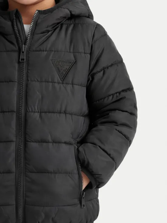 Guess Kurtka puchowa H4BT03 WCFM0 Czarny Regular Fit