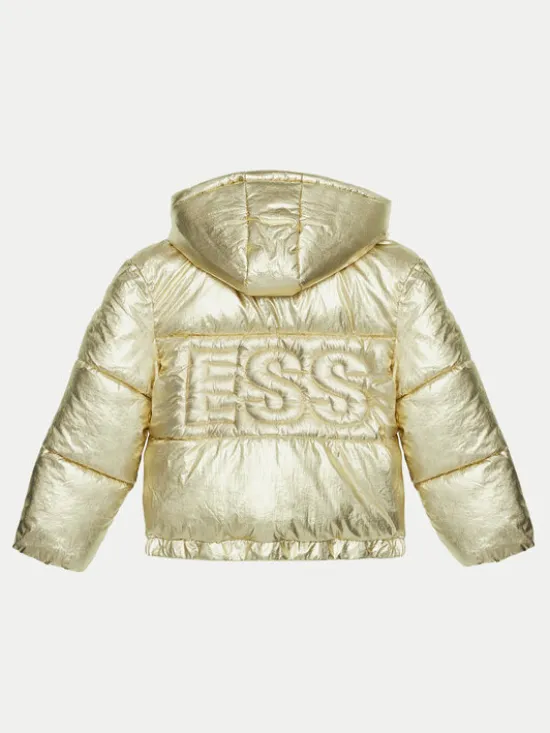 Guess Kurtka puchowa J4BL10 WEYO0 Złoty Regular Fit