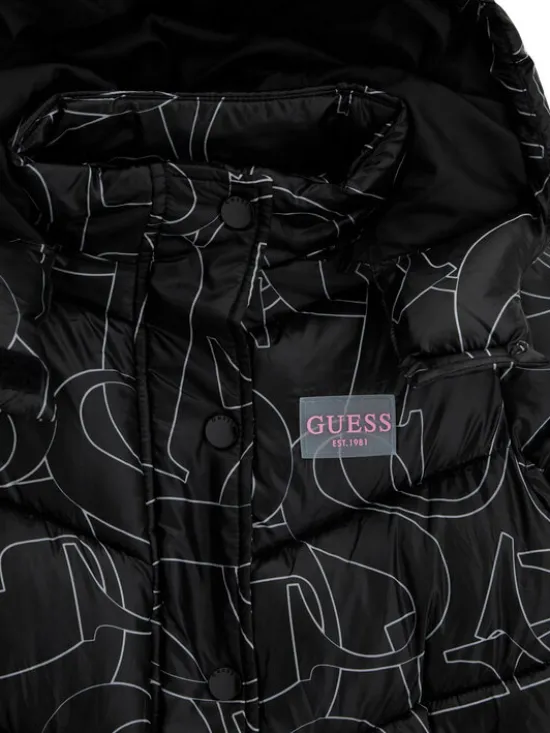 Guess Kurtka zimowa J6YL01 W2607 Czarny Regular Fit