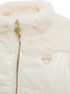 Guess Kurtka zimowa K5BL08 WGL60 Écru Regular Fit