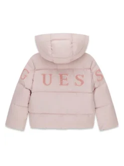 Guess Kurtka zimowa K6BL01 W3960 Różowy jasny Regular Fit