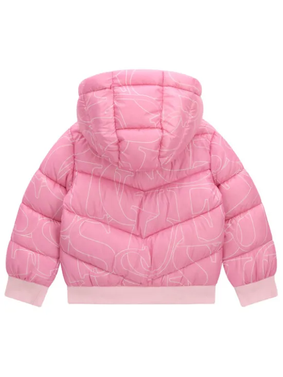Guess Kurtka zimowa K6YL04 W2597 Różowy Regular Fit