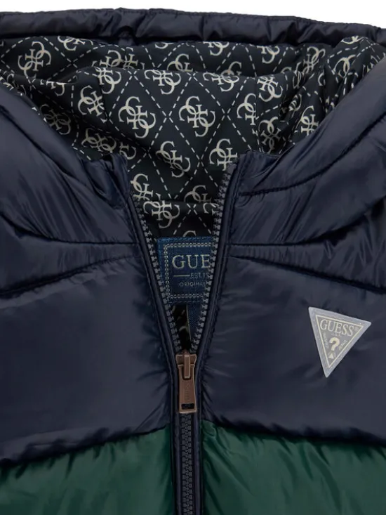 Guess Kurtka zimowa N6YL01 W2656 Zielony Regular Fit