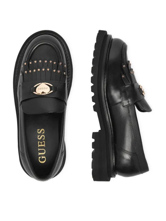 Guess Loafersy CEO-CI12-MIAMI-04 Czarny