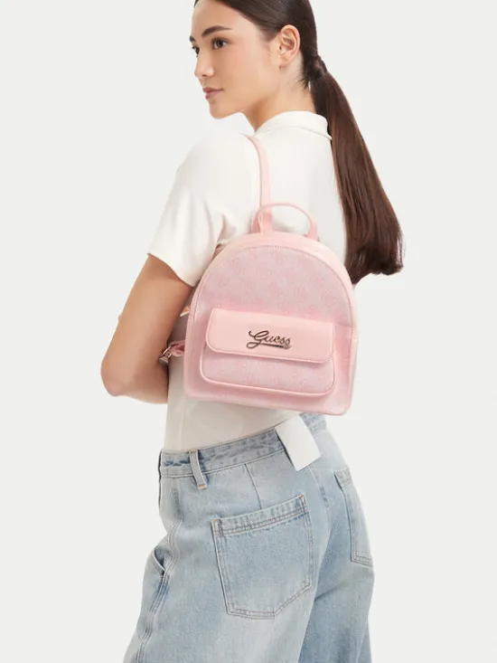 Guess Plecak J6YZ03 W2508 Różowy jasny
