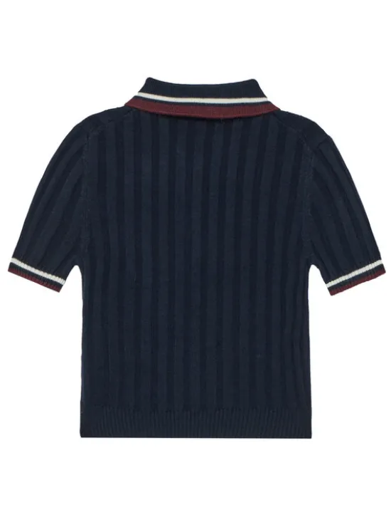 Guess Polo J5BP01 Z1152 Granatowy Regular Fit