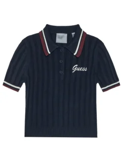 Guess Polo J5BP01 Z1152 Granatowy Regular Fit