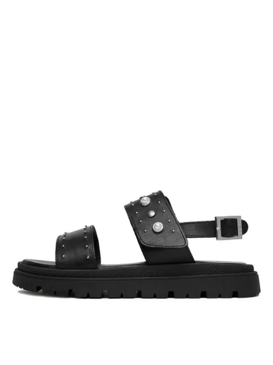 Guess Sandały CEO-BAND-8985-A Czarny