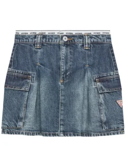 Guess Spódnica jeansowa J5RD07 D45E0 Niebieski Regular Fit