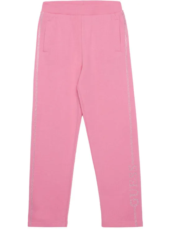 Guess Spodnie dresowe J5YQ12 KA6R4 Różowy Regular Fit