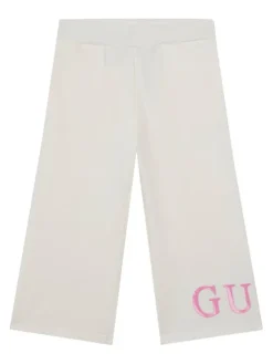 Guess Spodnie dresowe K6RB01 KA6R4 Biały Regular Fit
