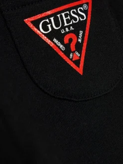 Guess Spodnie dresowe L93Q24 KAUG0 Czarny Regular Fit