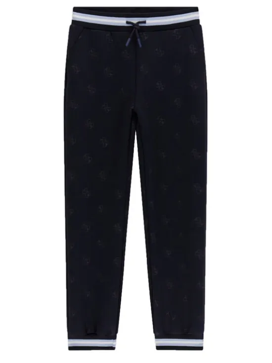 Guess Spodnie dresowe L6RB05 KAZQ2 Granatowy Regular Fit