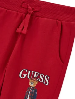 Guess Spodnie dresowe N6BB03 K6119 Czerwony ciemny Regular Fit