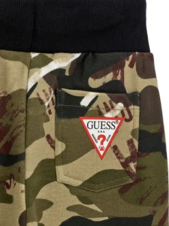 Guess Spodnie dresowe N6BB01 K6118 Zielony Regular Fit