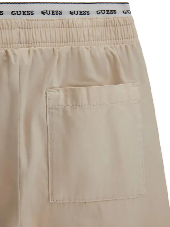 Guess Spodnie materiałowe J6GB06 WHB40 Beżowy Regular Fit