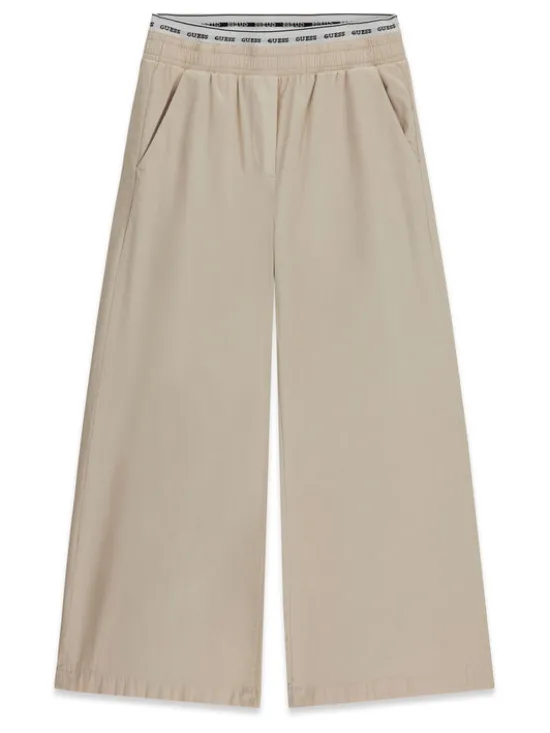 Guess Spodnie materiałowe J6GB06 WHB40 Beżowy Regular Fit