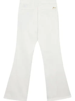 Guess Spodnie materiałowe J6RB09 WF7H0 Biały Bootcut Fit