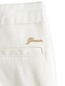 Guess Spodnie materiałowe J6RB09 WF7H0 Biały Bootcut Fit