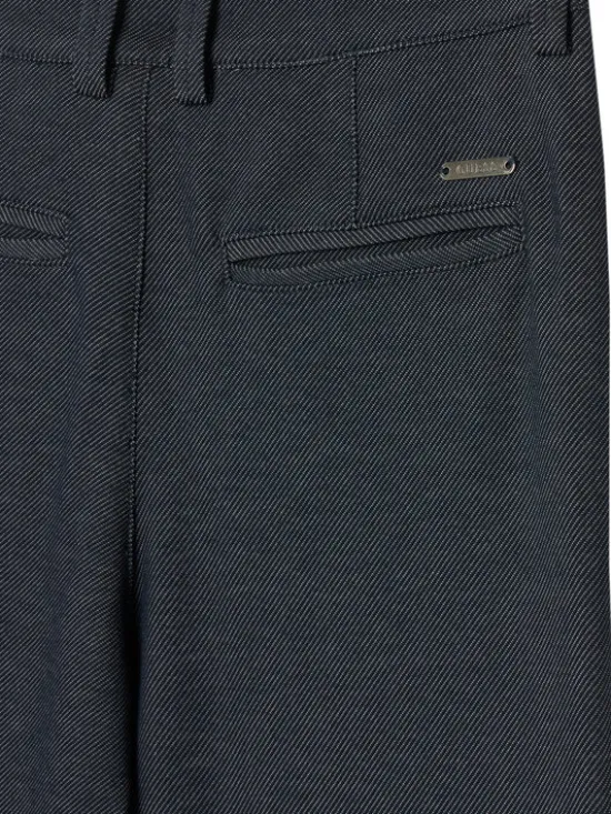 Guess Spodnie materiałowe L6RB08 KCL30 Granatowy Regular Fit