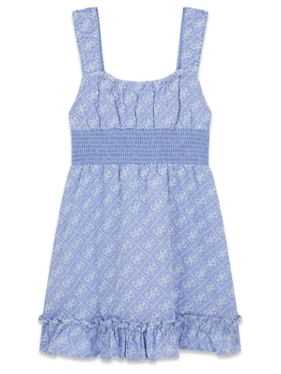Guess Sukienka codzienna J6GK22 WR300 Błękitny Regular Fit