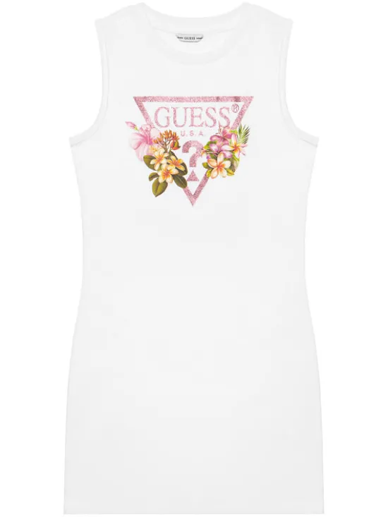 Guess Sukienka codzienna J4RK38 KA6W4 Biały Regular Fit