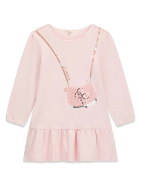 Guess Sukienka codzienna K6BK05 K5934 Różowy jasny Regular Fit