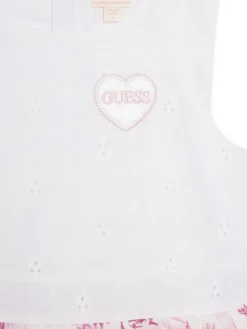 Guess Sukienka codzienna K5GK26 WH710 Biały Regular Fit