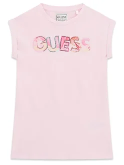 Guess Sukienka codzienna K6GK10 KAE24 Różowy jasny Regular Fit