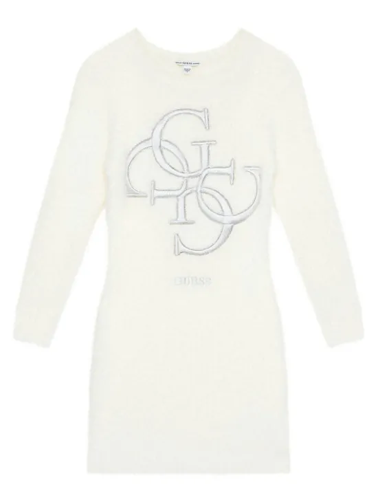 Guess Sukienka dzianinowa J5BK08 Z0720 Écru Regular Fit