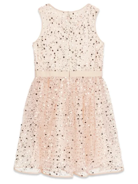 Guess Sukienka elegancka J6RK25 KCLM0 Różowy Regular Fit