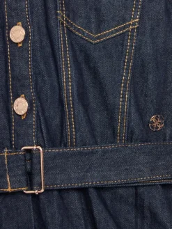 Guess Sukienka jeansowa J5YK12 D4EU0 Granatowy Regular Fit