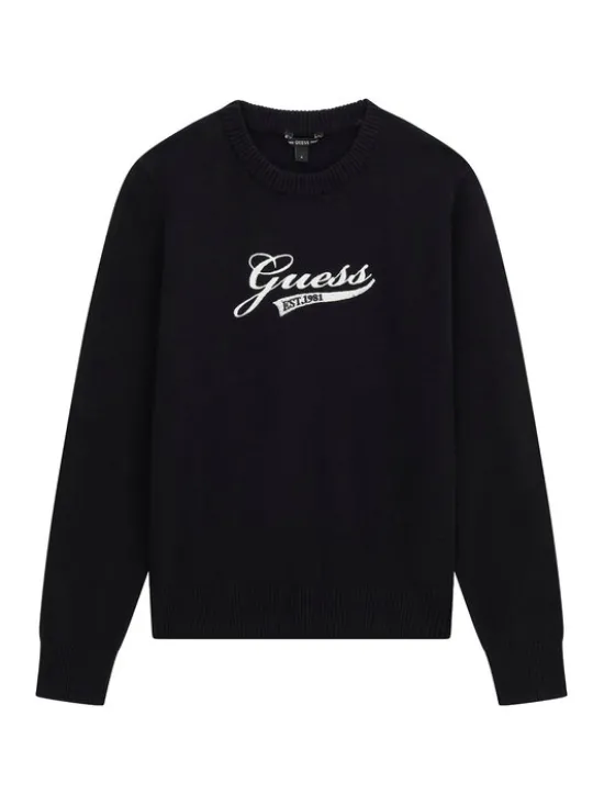 Guess Sweter L6YR10 Z0888 Czarny Regular Fit
