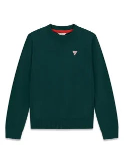 Guess Sweter L0YR03 Z2VV0 Zielony ciemny Regular Fit