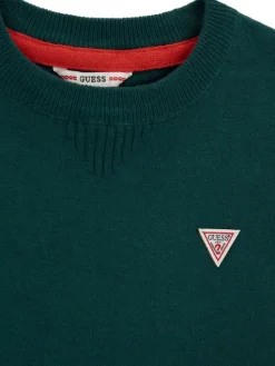 Guess Sweter L0YR03 Z2VV0 Zielony ciemny Regular Fit