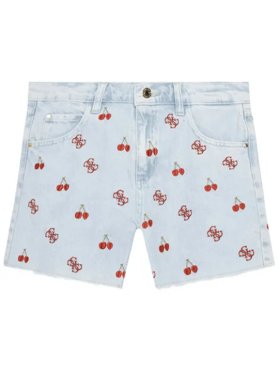 Guess Szorty jeansowe J5GD10 D45E0 Kolorowy Regular Fit