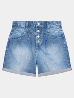 Guess Szorty jeansowe J3GD16 D4MU2 Niebieski Relaxed Fit