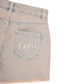 Guess Szorty jeansowe J5GD00 D5NI0 Różowy Regular Fit
