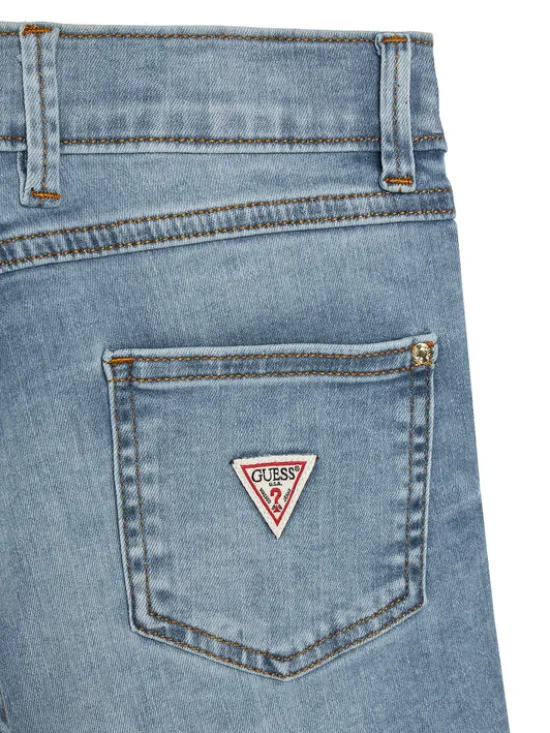 Guess Szorty jeansowe J4RD20 D4CA0 Niebieski Regular Fit