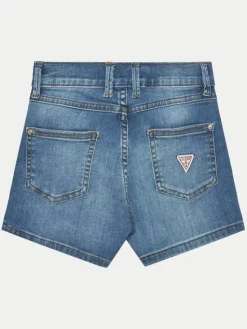 Guess Szorty jeansowe J4RD20 D4CA0 Niebieski Regular Fit
