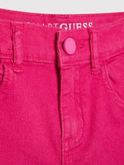 Guess Szorty jeansowe J2RD12 WE5X0 Różowy Regular Fit