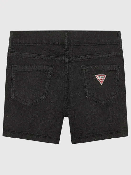 Guess Szorty jeansowe J2RD12 WE5X0 Czarny Regular Fit
