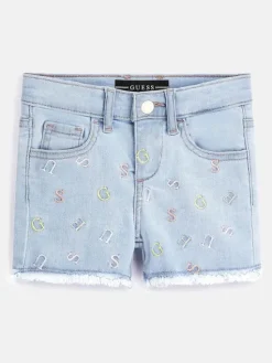 Guess Szorty jeansowe K3GD16 D4CA0 Niebieski Regular Fit